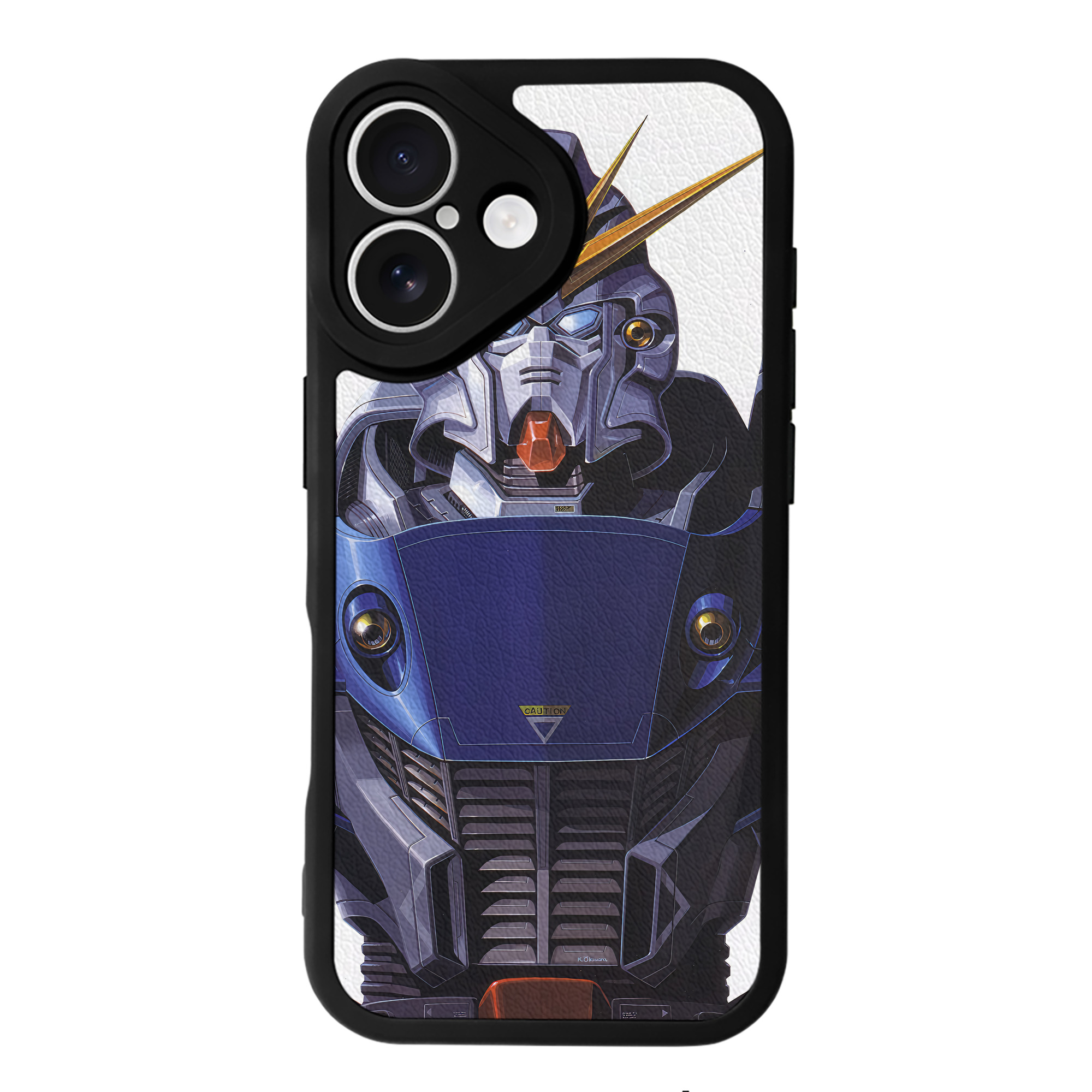 （画像用） 機動戦士ガンダム Mobile Suit Gundam 【iPhone 16シリーズ対応】シリコンスマホケース（レザー調） 材質：シリコン